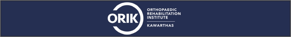 ORIK - Orthopaedic Rehabilitation Institute Kawarthas